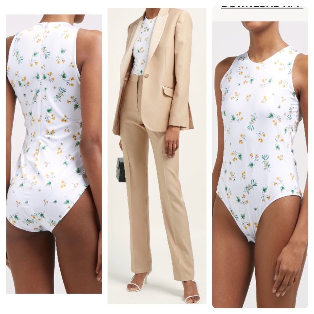 NWT Racil Fonda Floral Bodysuit Sz S